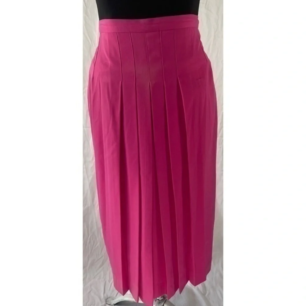 80’s Vintage ‘Worthington’ Pleated Pink Midi Skirt